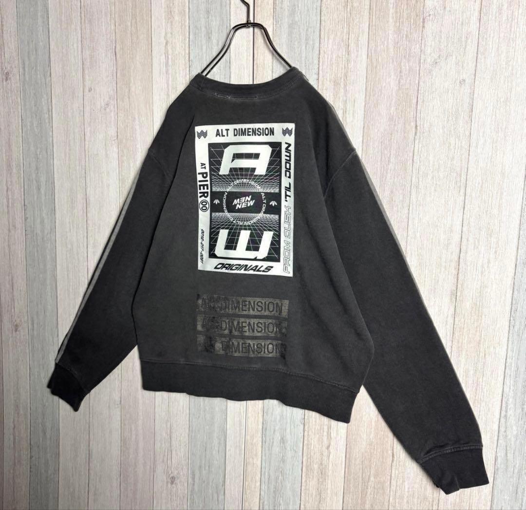 アレキサンダーワン×アディダス 両面ロゴ スウェット　トレンド短丈