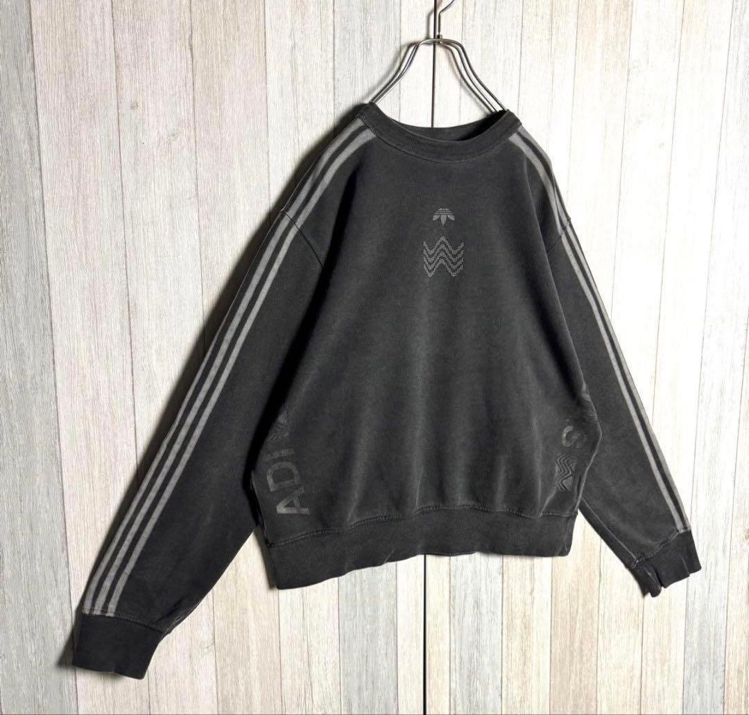 アレキサンダーワン×アディダス 両面ロゴ スウェット　トレンド短丈