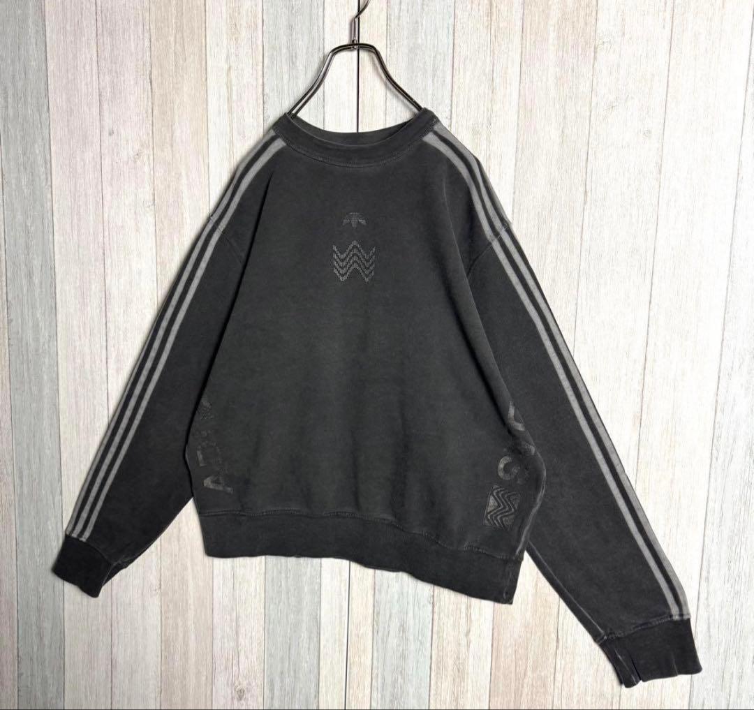 アレキサンダーワン×アディダス 両面ロゴ スウェット　トレンド短丈
