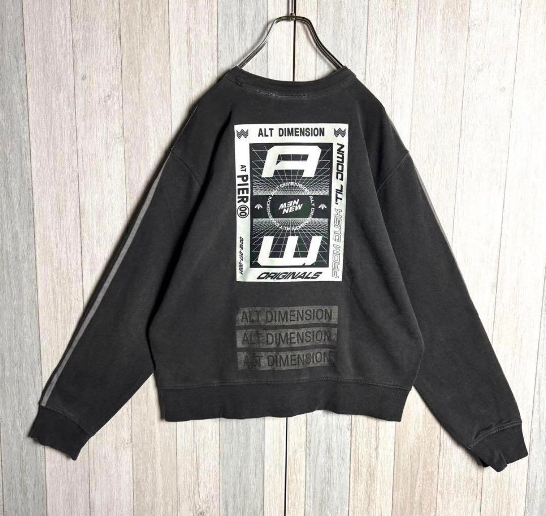 アレキサンダーワン×アディダス 両面ロゴ スウェット　トレンド短丈