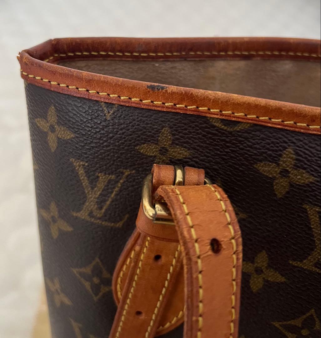 LOUIS VUITTON PM バケット ハンドバッグ ポーチ付 モノグラム