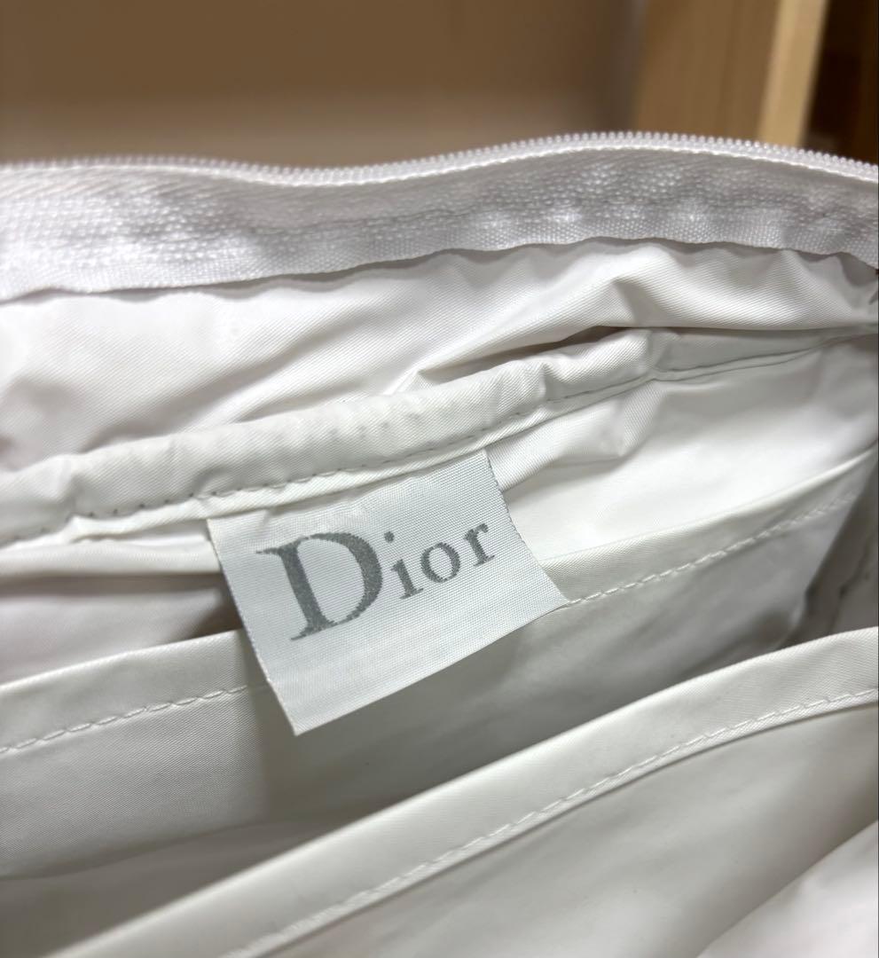 希少 Dior タオル地 ハンドバッグ ピンク/ホワイト トロッター 小物入れ