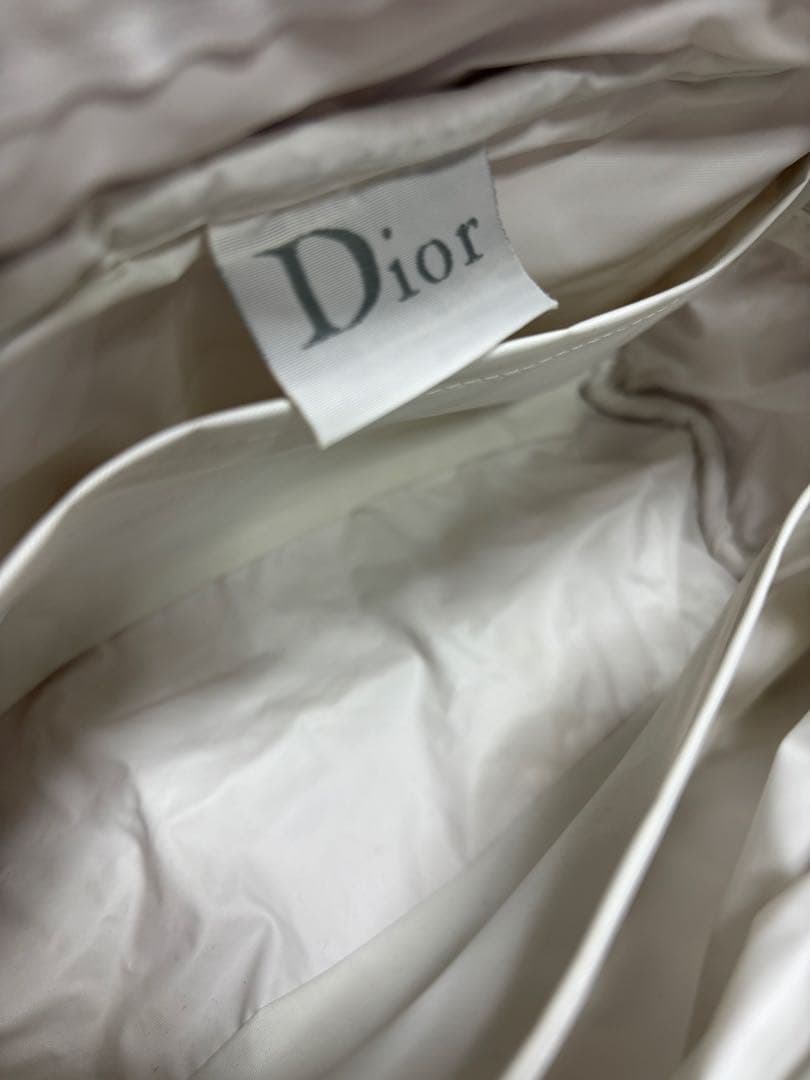 希少 Dior タオル地 ハンドバッグ ピンク/ホワイト トロッター 小物入れ