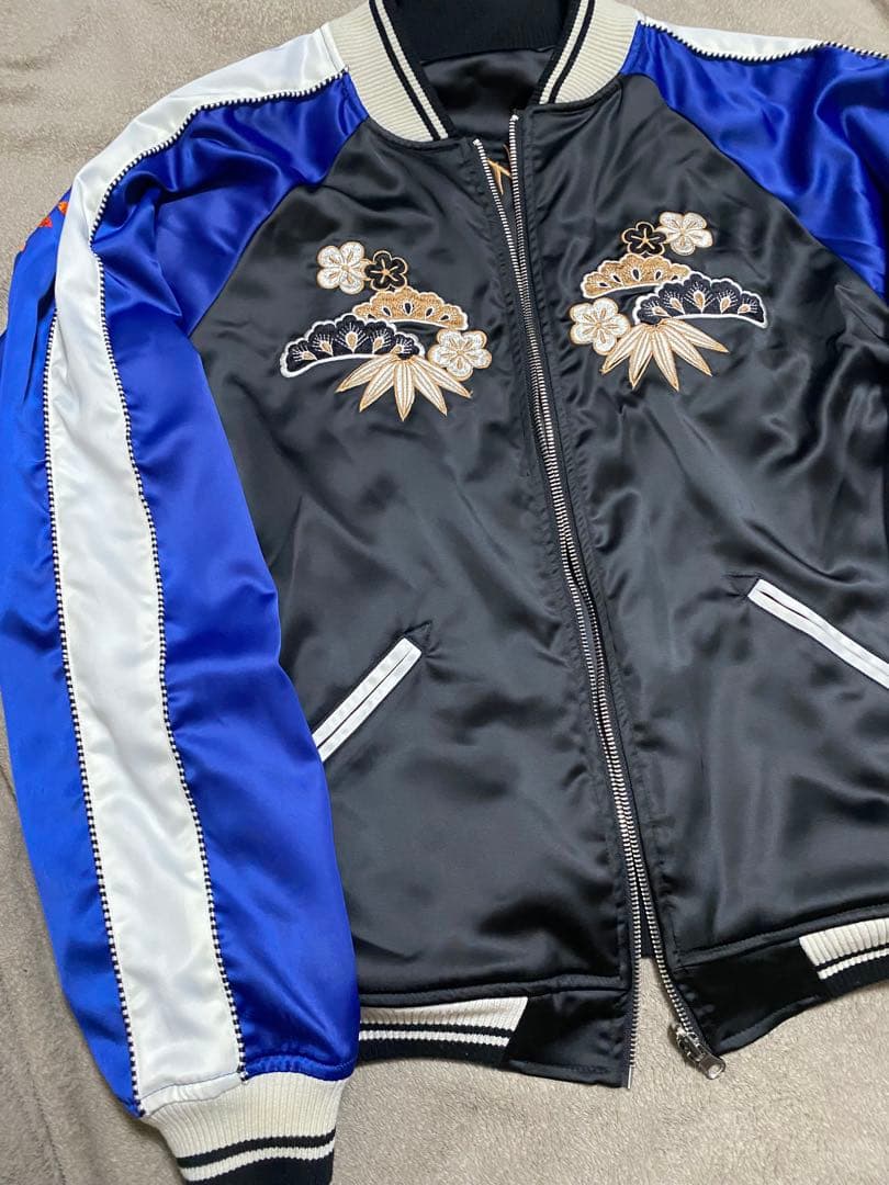 DEVINE 美品２面用 芸者龍 日本限定 unisex vintage サテン