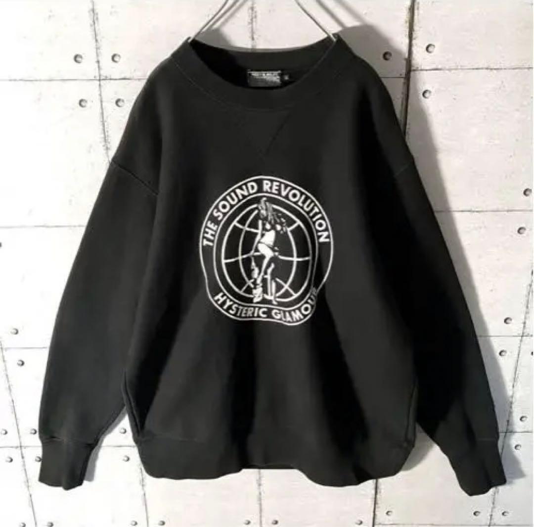 【入手困難】ヒステリックグラマー☆ヒスガール サークルロゴスウェットシャツ希少L