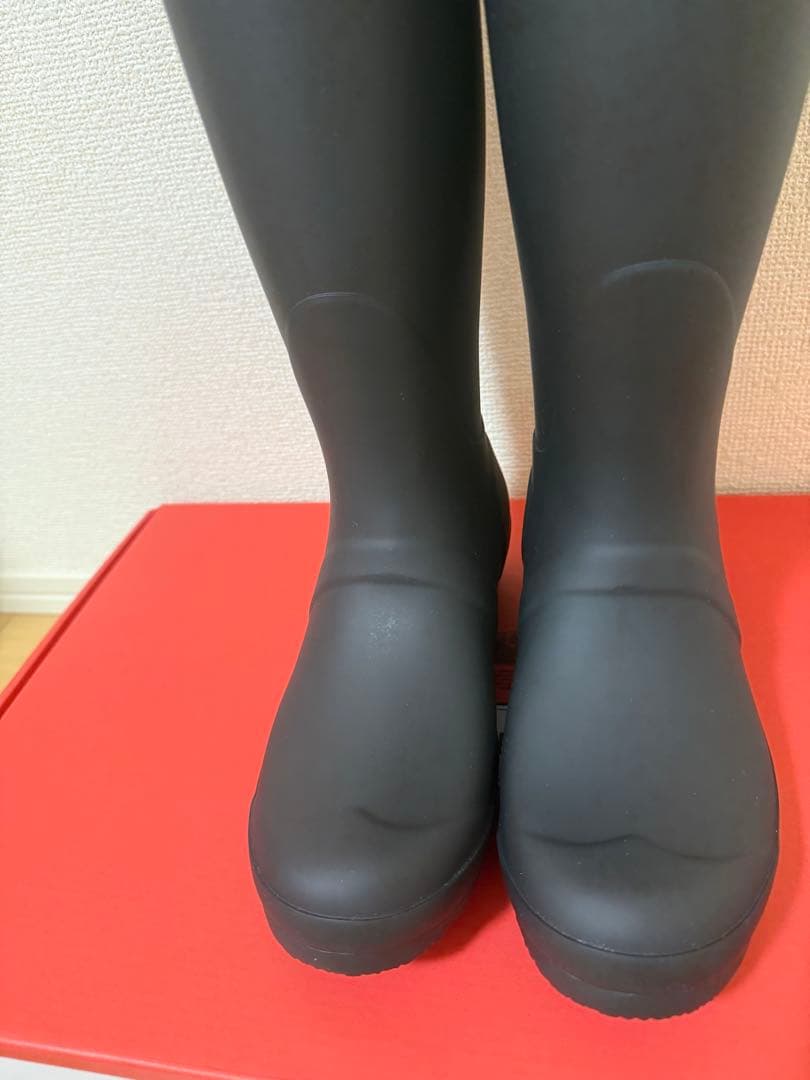 新品・未使用品　HUNTER ブラック ロングブーツ　UK5 24cm