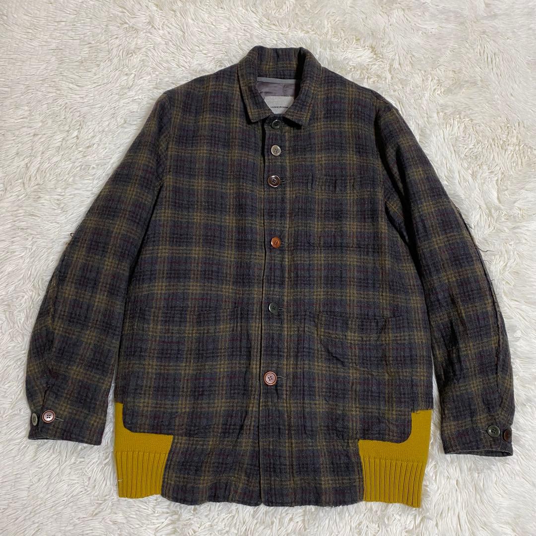 美品　アンダーカバー　ニット　ドッキング　ジャケット　2 メンズ　ライナー付き