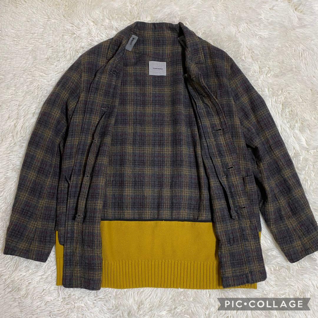 美品　アンダーカバー　ニット　ドッキング　ジャケット　2 メンズ　ライナー付き