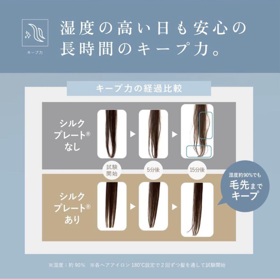 KINUJO絹女　ストレートアイロン LM225　髪が傷まない シルクプレート