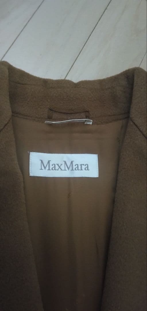 【値下げ】白タグ＊MaxMara＊カシミヤ混　１釦チェスターロングコート３６