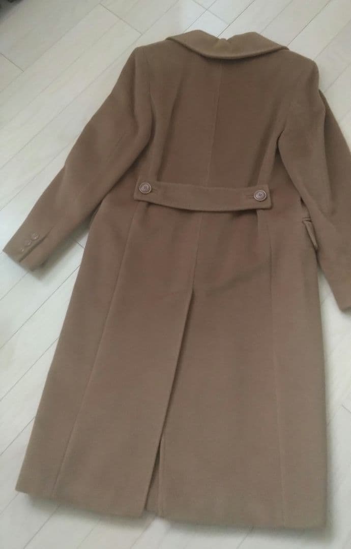 【値下げ】白タグ＊MaxMara＊カシミヤ混　１釦チェスターロングコート３６