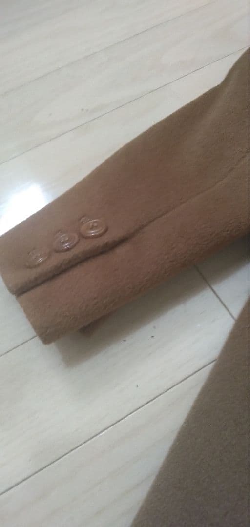 【値下げ】白タグ＊MaxMara＊カシミヤ混　１釦チェスターロングコート３６