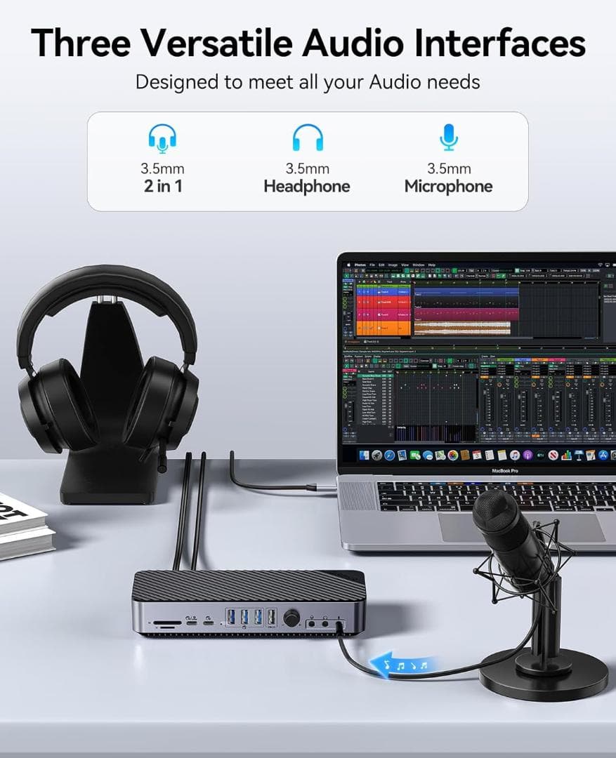 ORICO ドッキングステーション 5画面拡張 8K 22-in-1