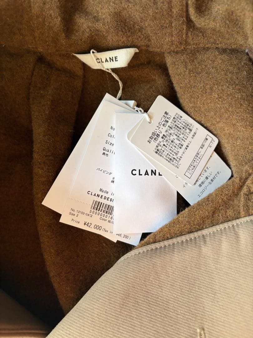 CLANE SIDE OPEN WIDE ANORAKサイズ2