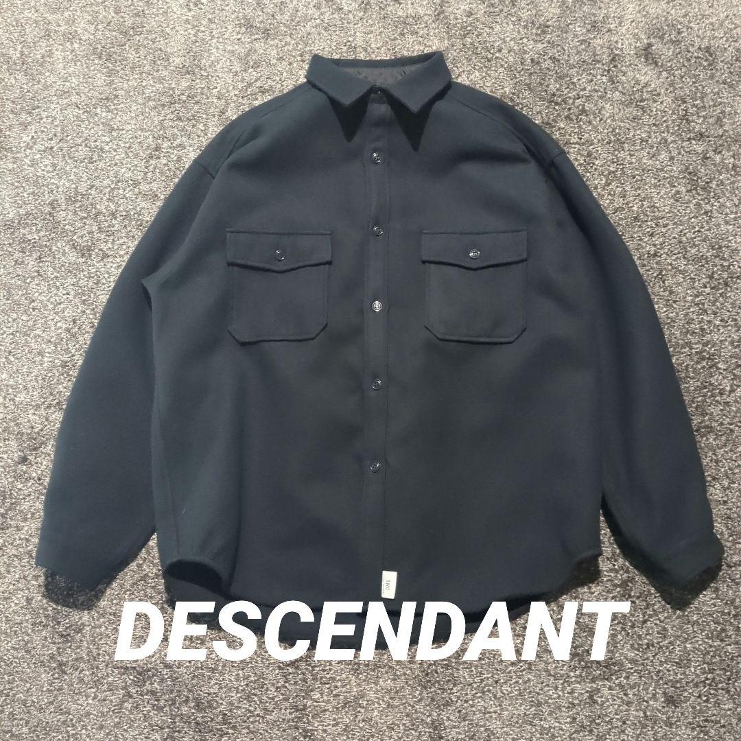 トップス DESCENDANT/CPOC MELTON SHIRT (NAVY)