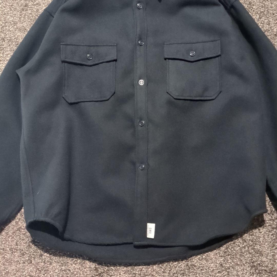 トップス DESCENDANT/CPOC MELTON SHIRT (NAVY)