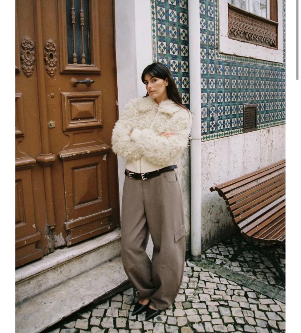 ZARA ザラ フェイクファーボンバージャケット 新品タグ付き