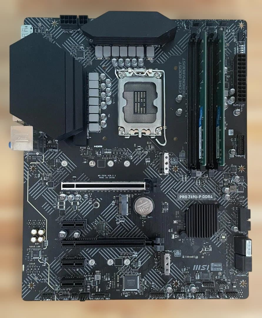 【動作品】PRO Z690-P DDR4　CPUとメモリセット