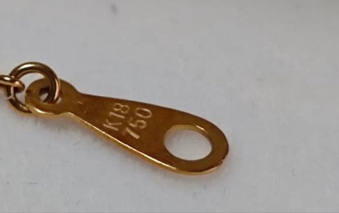 k18クロス ネックレス、トップ付き、3N.今日限定価格