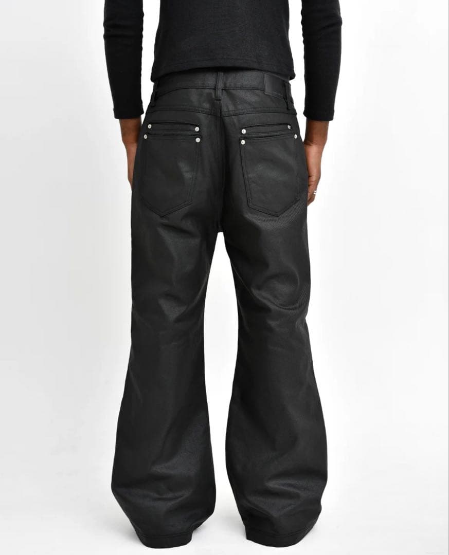 パンツ Asapmode Stacked Oil Coating Pants S