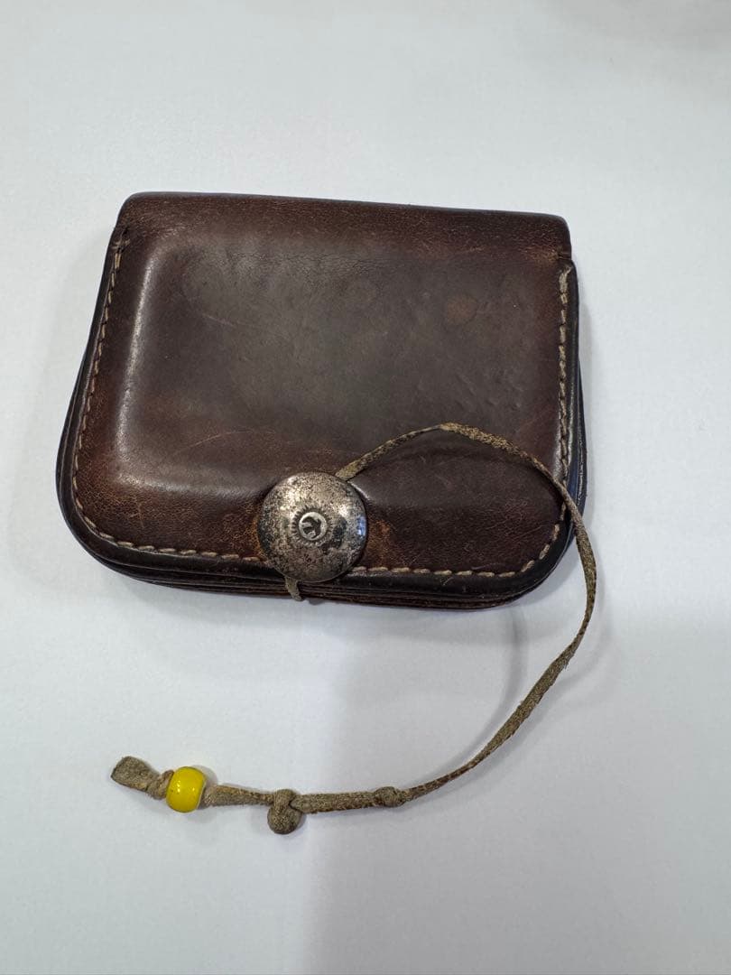 goro'sレザー ブラウン ケース カード入れ　コンチョ付き