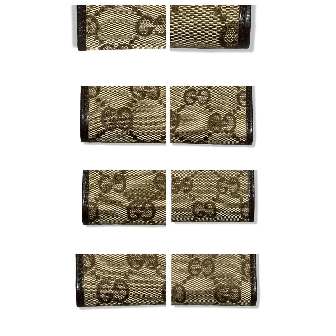 箱付き未使用品　グッチ　キーケース　6連　GG柄　キャンバス　ブラウン