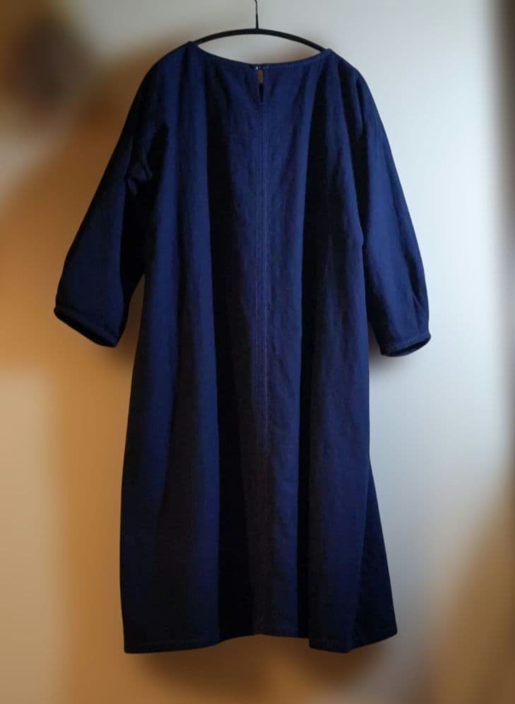 ☆群言堂♪綿ジャガード織りのチュニック☆ネイビー