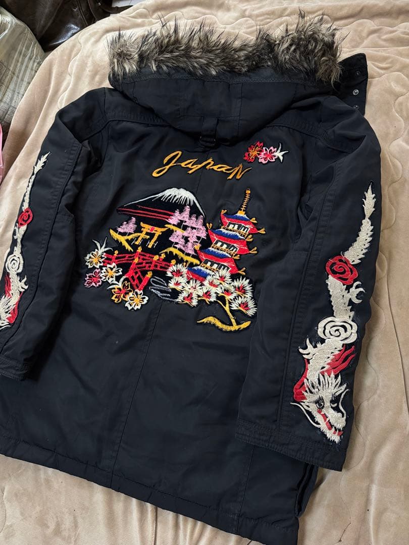 Custom vintage 90s Premium 富士山 龍虎鷲 ジャケット