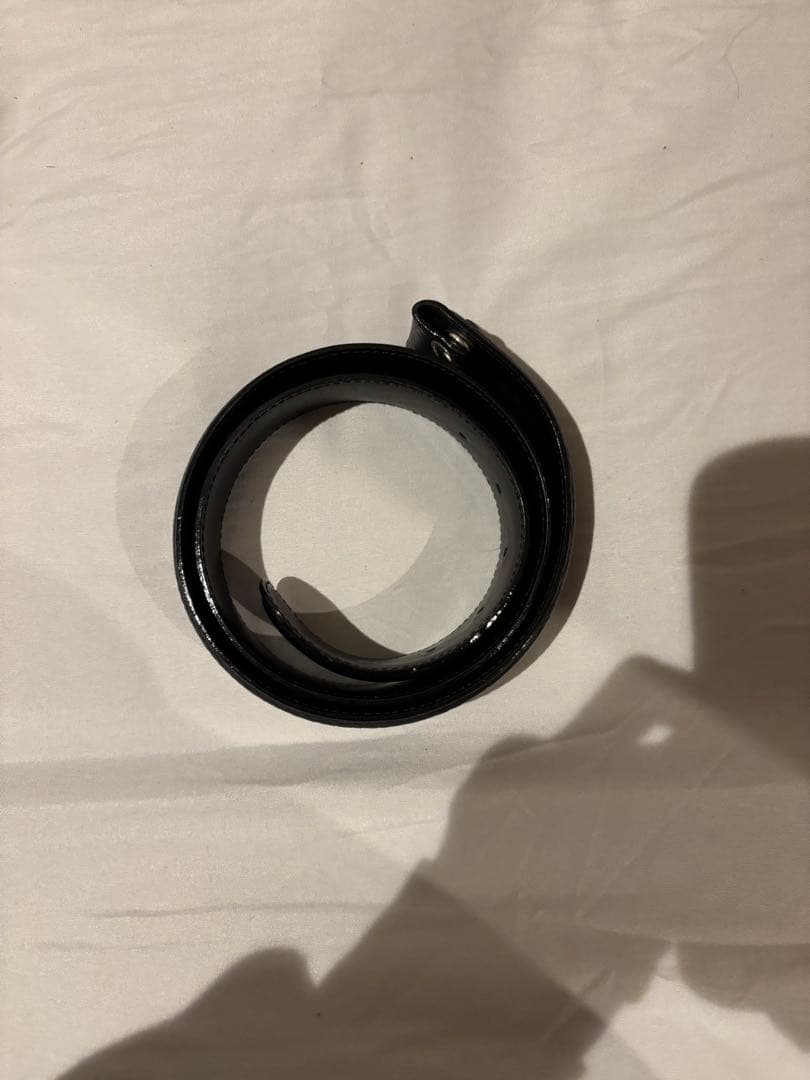 CHROME HEARTS レザーベルト CHロゴ バックル シルバー925