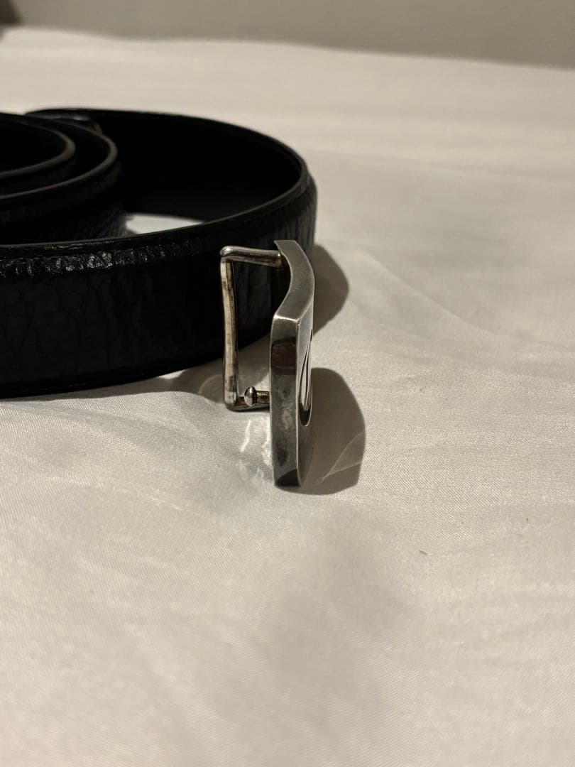 CHROME HEARTS レザーベルト CHロゴ バックル シルバー925