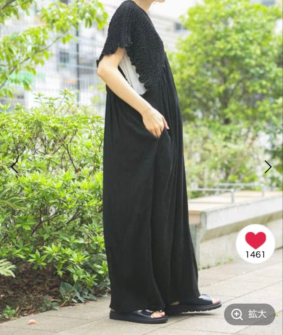 LEPSIM 【産前・産後対応】マタニティ／シャーリングVワンピース