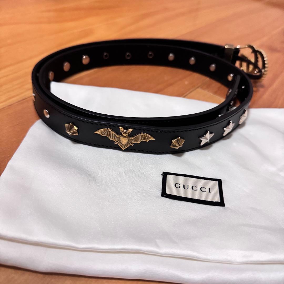 GUCCI 正規品 バットと星の装飾 腰ベルト