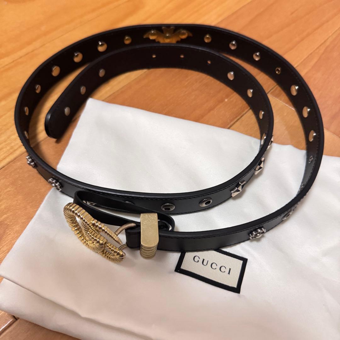 GUCCI 正規品 バットと星の装飾 腰ベルト
