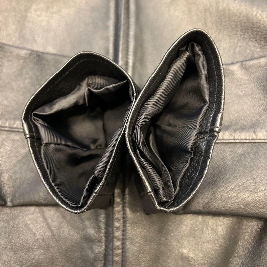 美品　90s EDDIE BAUER single leather jacket