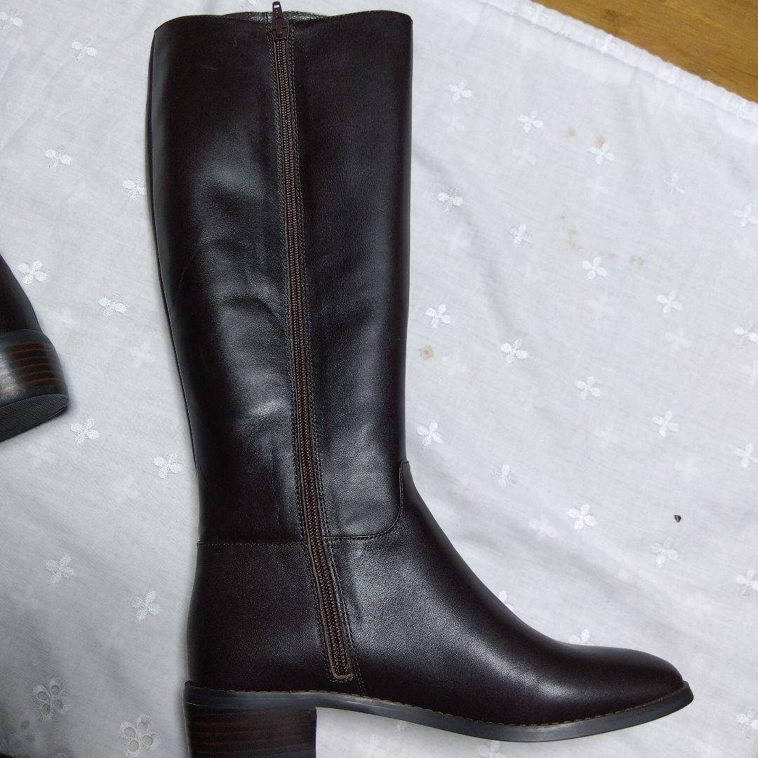 ODETTE E ODILE　ダークブラウン ロングブーツ 24cm　新品未使用