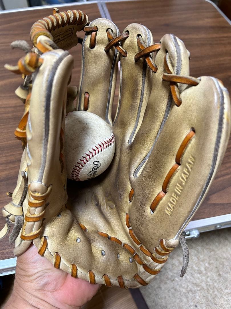 日本製 ATOMSレザー グローブ 右投げ用