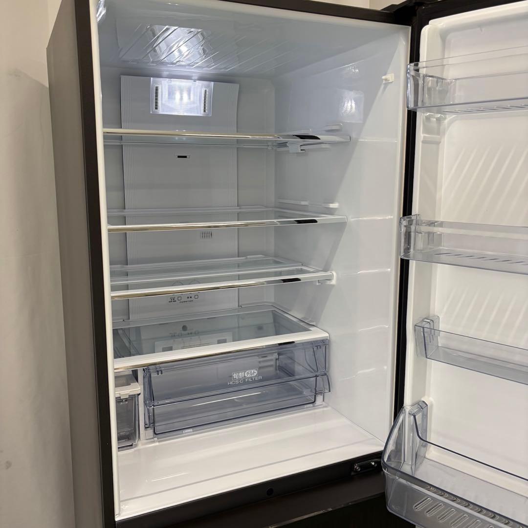 551⭕️未使用展示品　冷蔵庫　AQUA　大型　375㍑　木目調　綺麗　設置無料