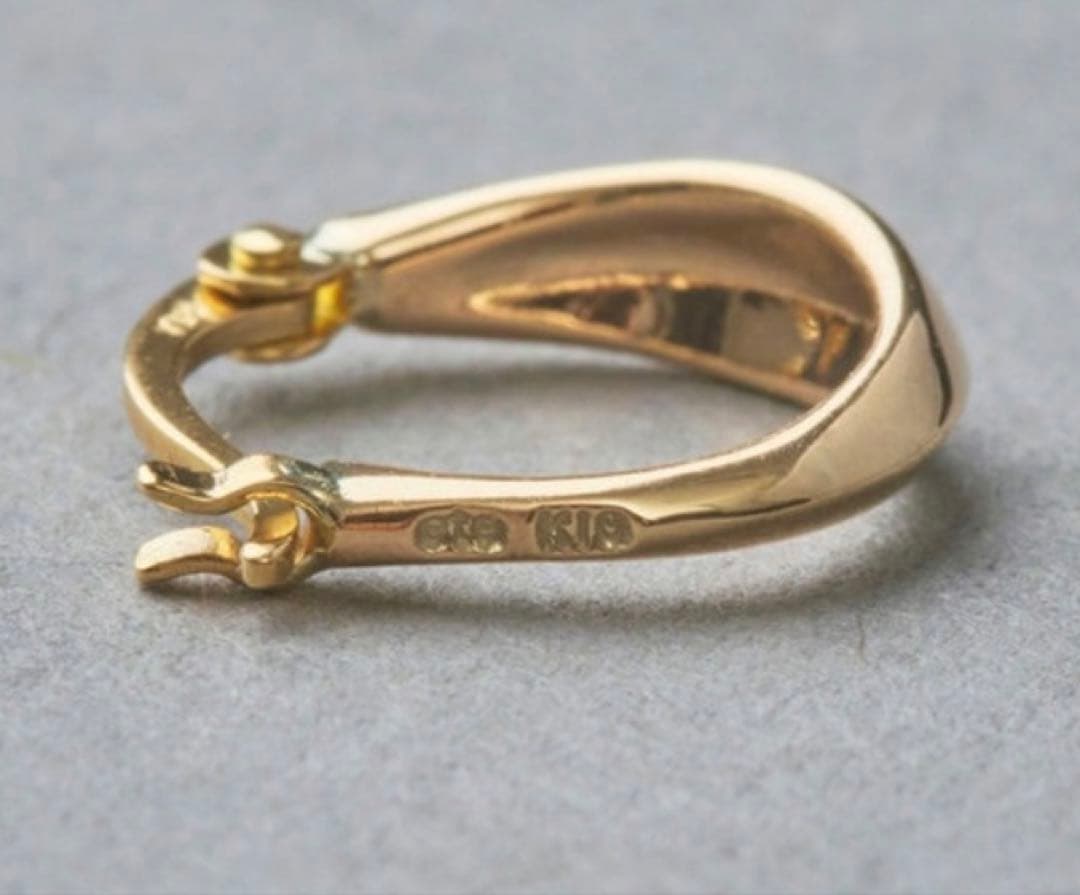 K10 ゴールドフープピアス(片耳のみ)