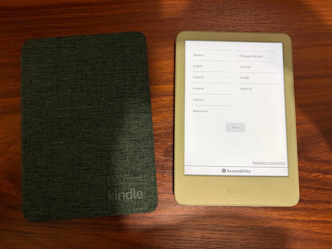 Kindle 11世代 マッチャ+純正カバー