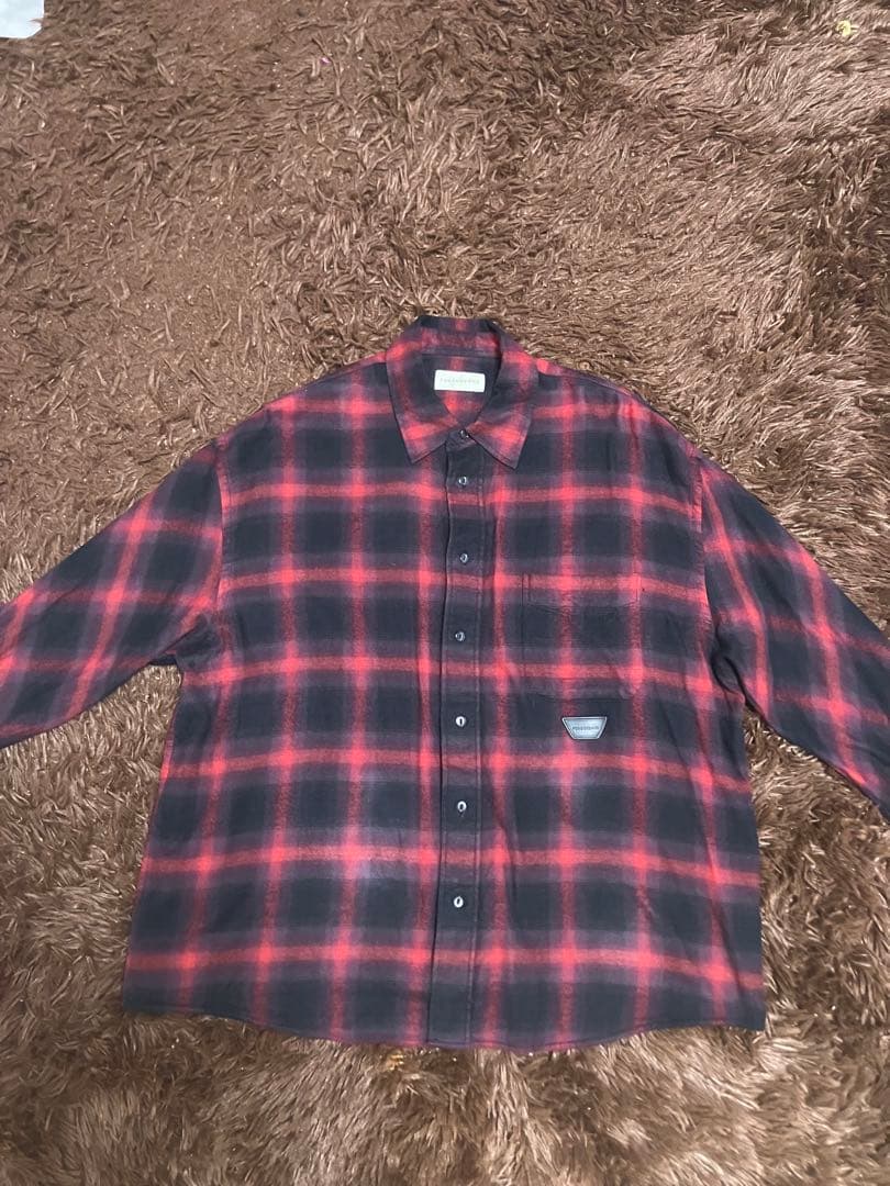 特別値下げ中！FORSOMEONE オンブレチェックシャツ　シャドウ　レーヨン