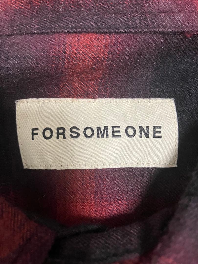 特別値下げ中！FORSOMEONE オンブレチェックシャツ　シャドウ　レーヨン