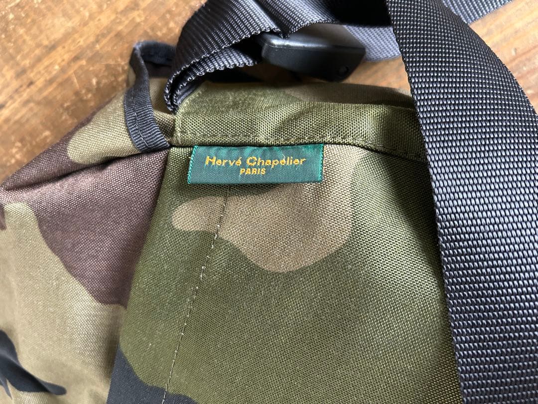 美品　廃盤エルベシャプリエ　迷彩 メッセンジャーバッグ ショルダーストラップ