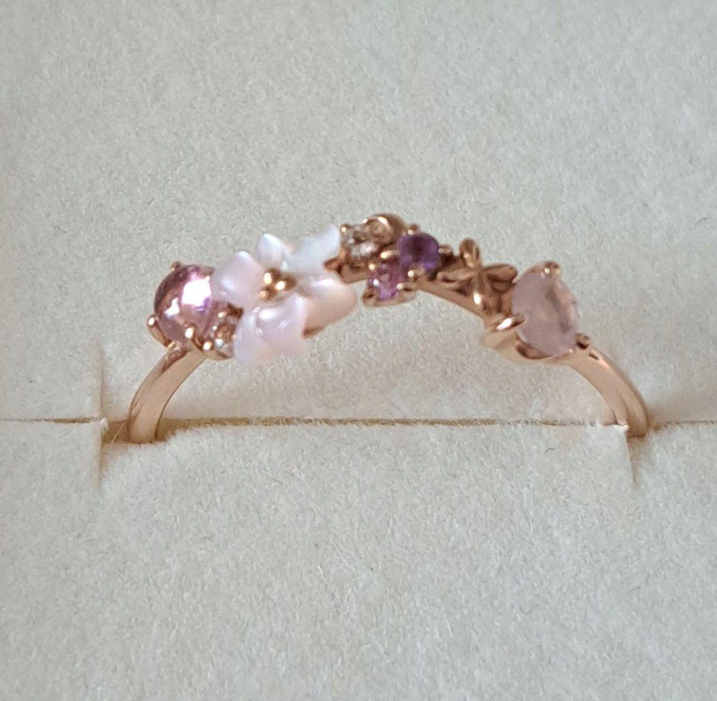 サマンサティアラ　フラワーレターズ　リング