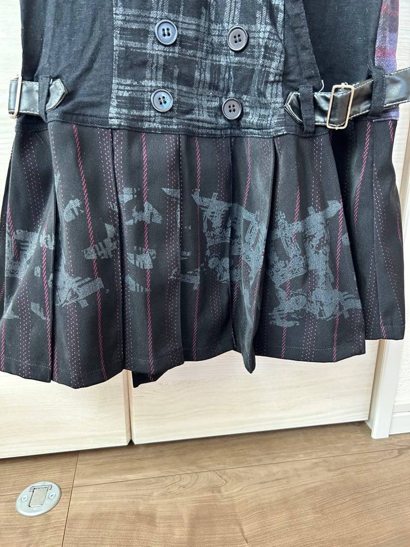 h.NAOTO H.ANARCHY ノースリーブジャケットミニワンピース風