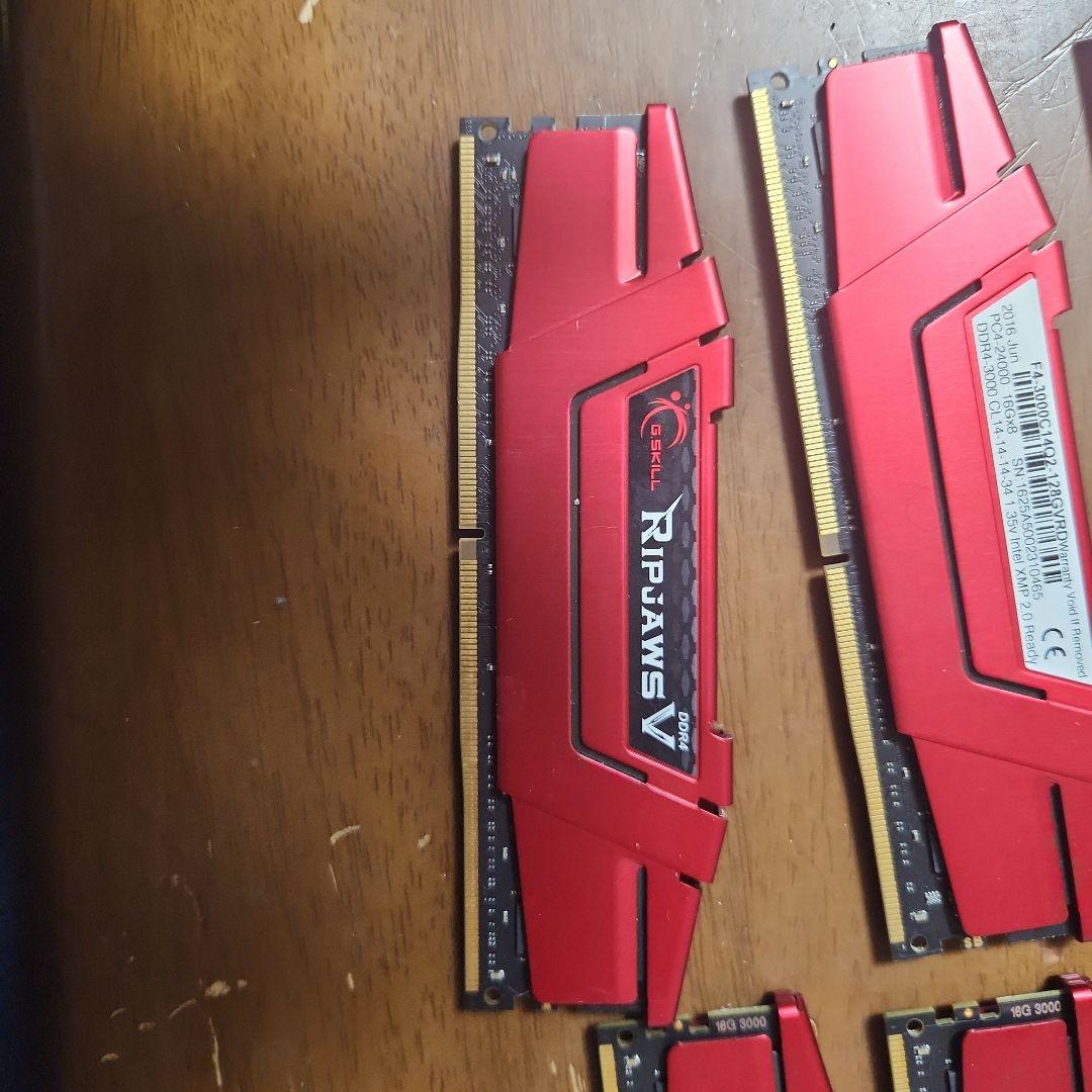 G.Skill Ripjaws V DDR4 3000MHz 16GB×8枚