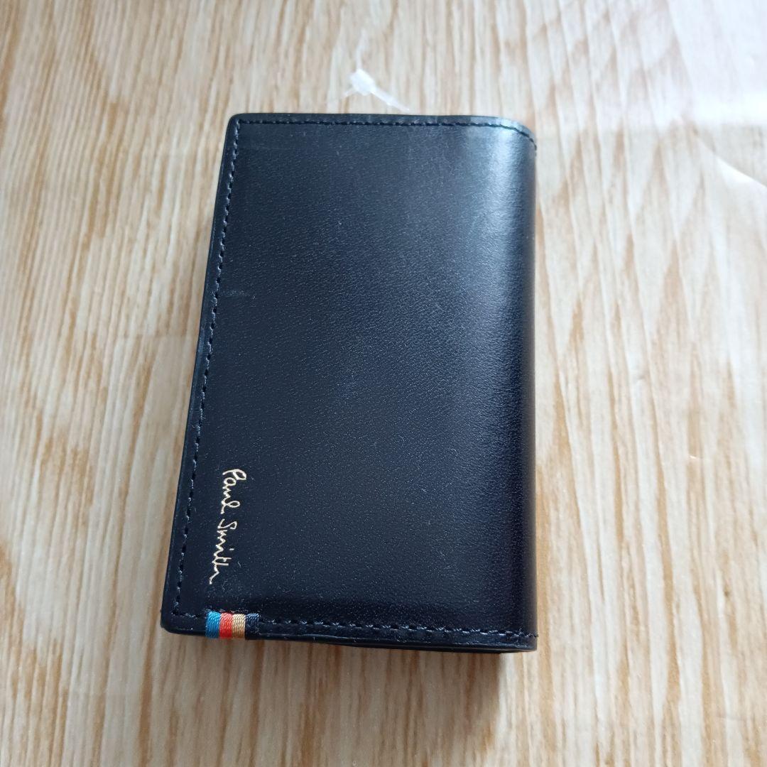 PaulSmith ポールスミス 名刺入 PSC832 黒 Sステッチタブ