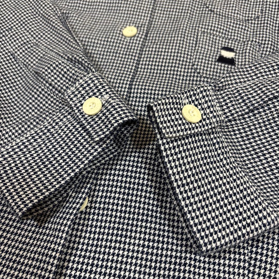 【美品】ピッコーネ　長袖シャツ　千鳥格子柄　日本製　38