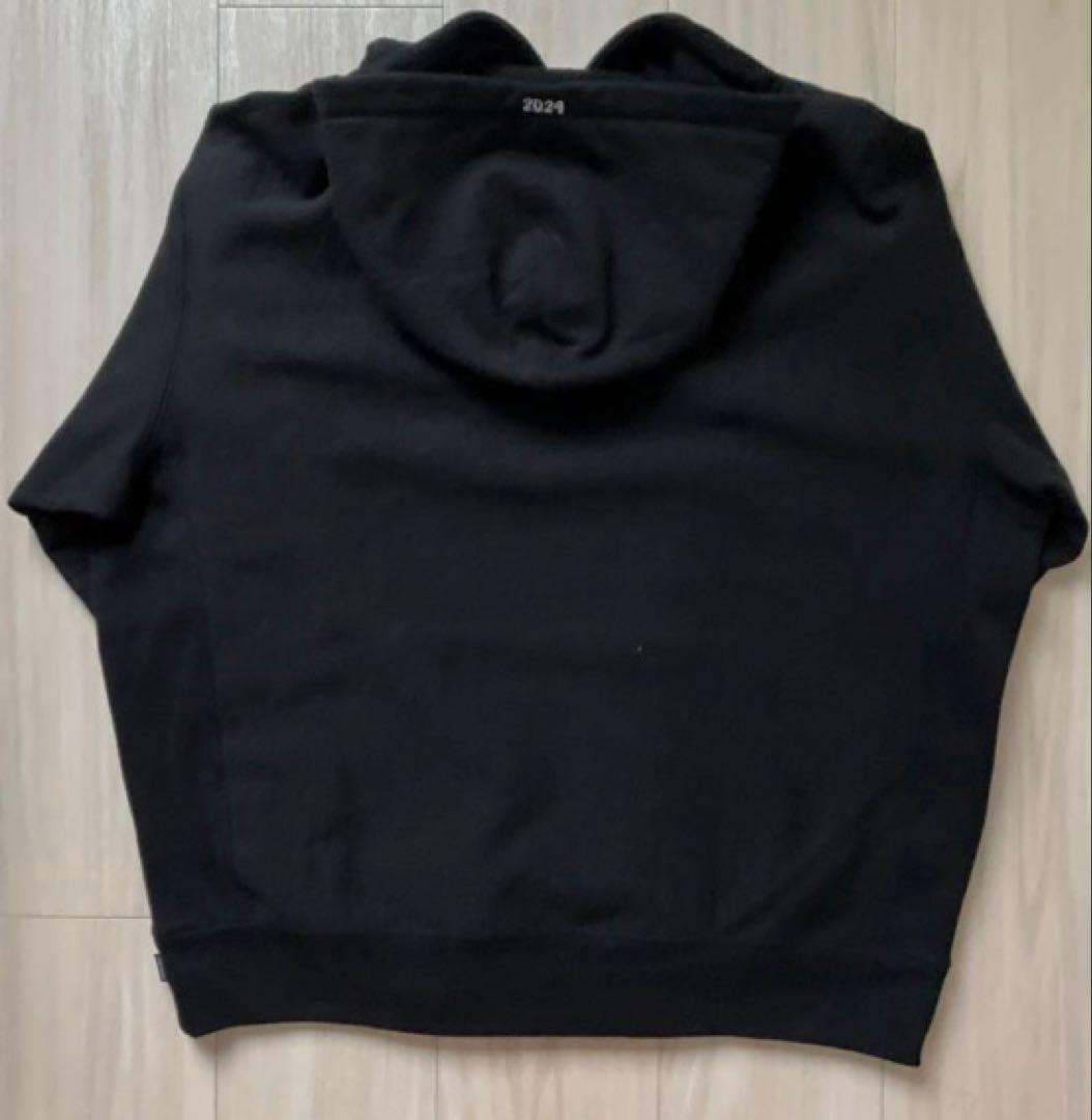 Supreme ブラック フード付きパーカー
