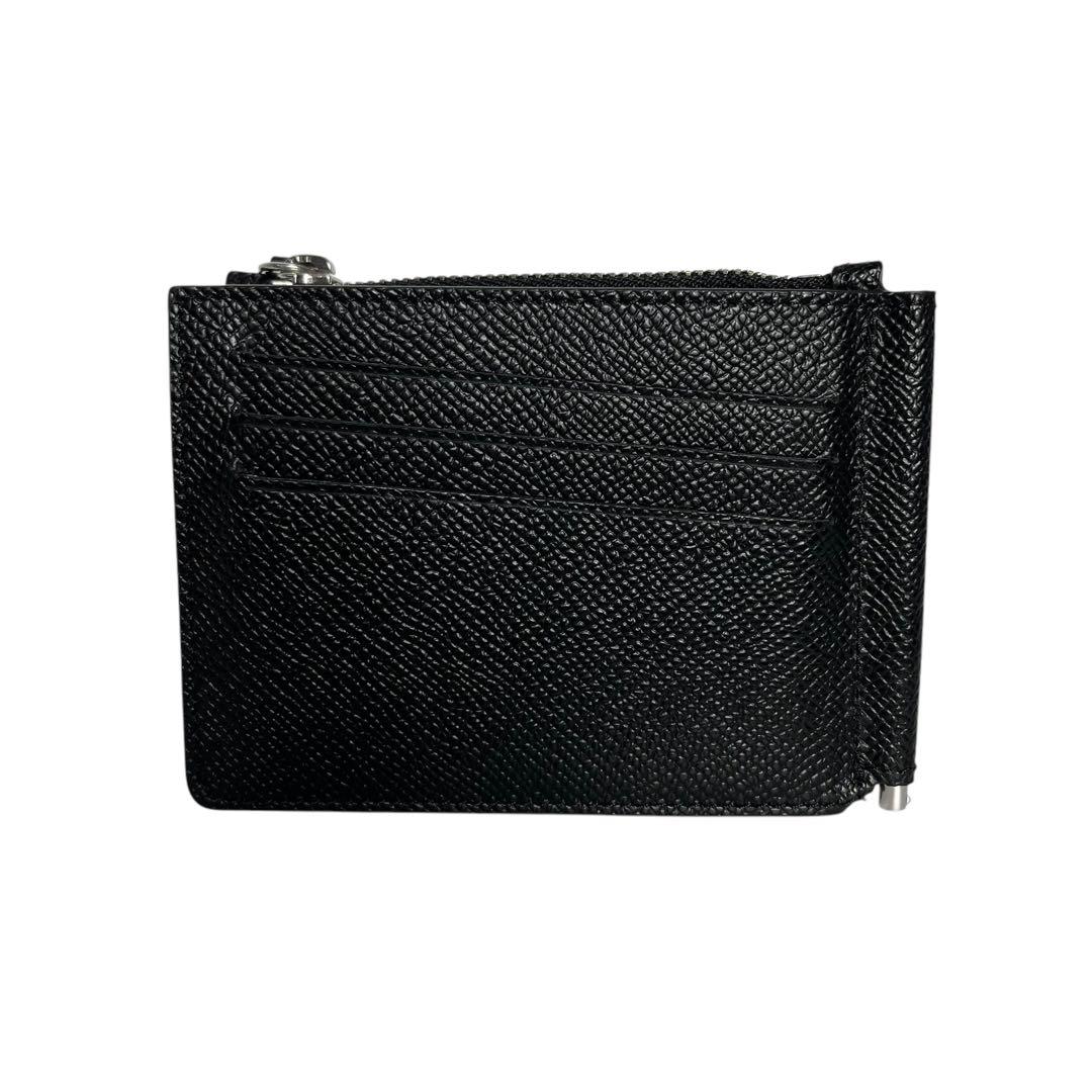 極美✨マルジェラ マネークリップ 4ステッチ レザー ファスナー ブラック