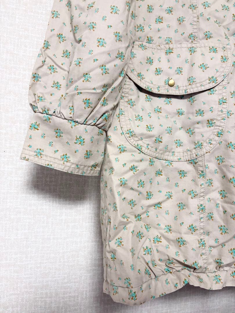 ❤️新品未使用❤️Cherir la femme ライナー付モッズコートMベージュ花